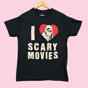 Scream I Love Scary Movies Horror Poster Tee M